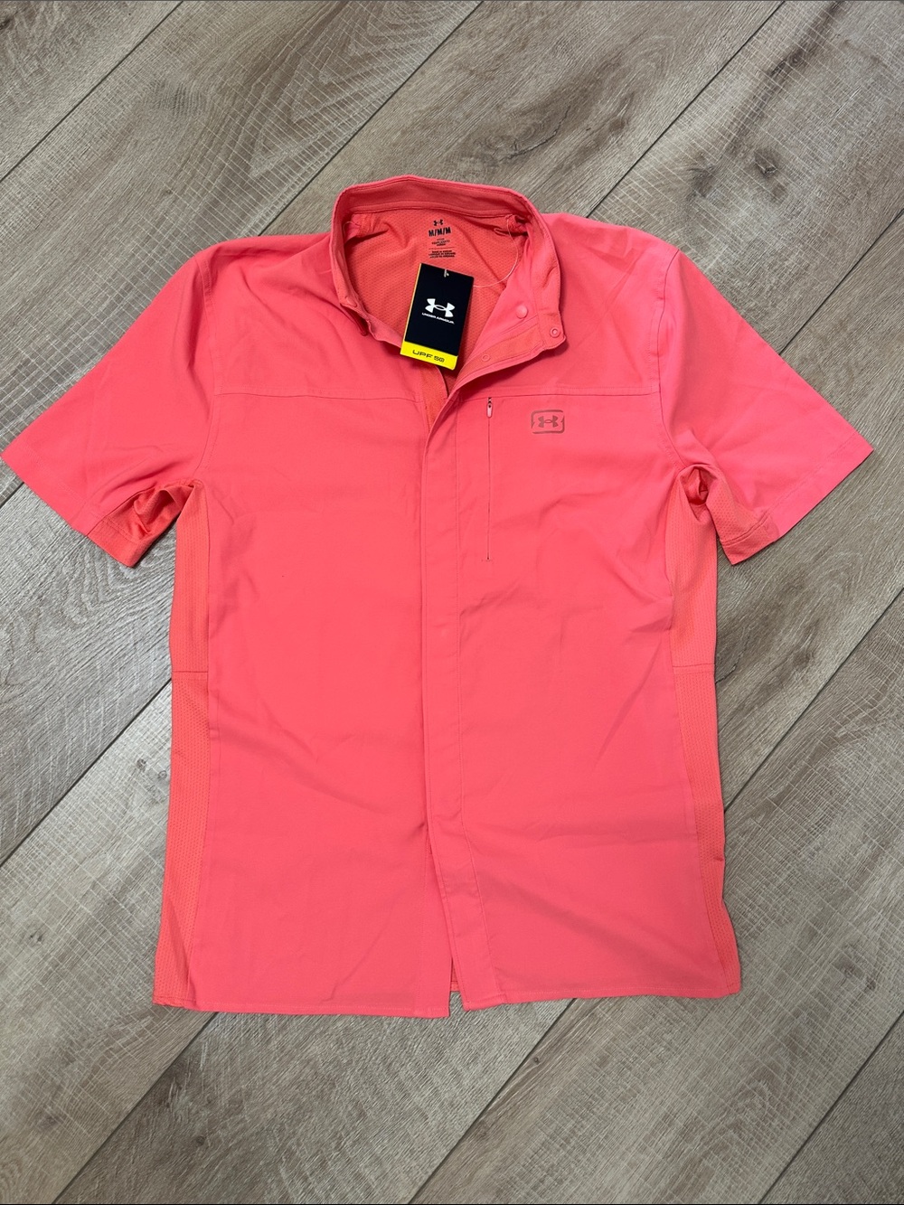 Under Armour Men’s Coral Performance Zip Polo